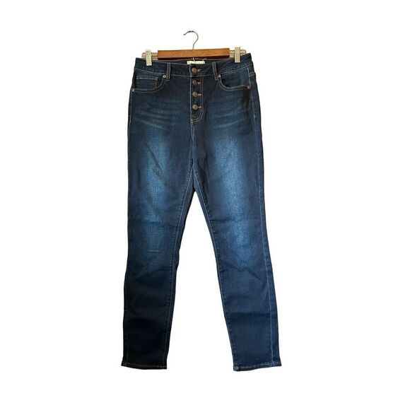Harper‎ Heritage High Rise Skinny Jeans Dark Wash Button Fly Denim - Picture 1 of 5